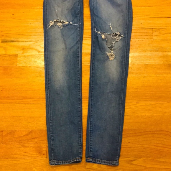 DENIM & SUPPLY Ralph Lauren RIPPED Low Slim Jeans - Picture 6 of 16